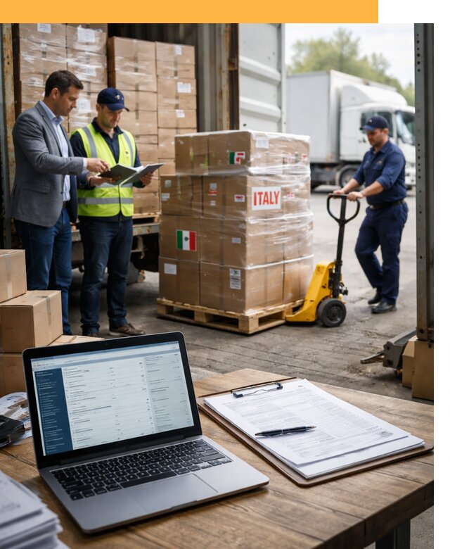 Доставка грузов из Италии: морские и авиаперевозки от 18257