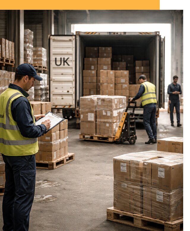 Доставка грузов из Великобритании с таможенным оформлением от 12679