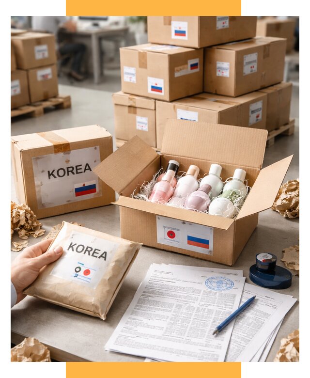 Доставка косметики из Кореи от 8622 р. под ключ | СетСервис-Мси