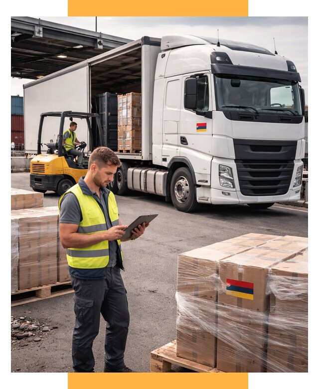 Автоперевозки из Армении от 96359 р. — услуги СетСервис-Мси