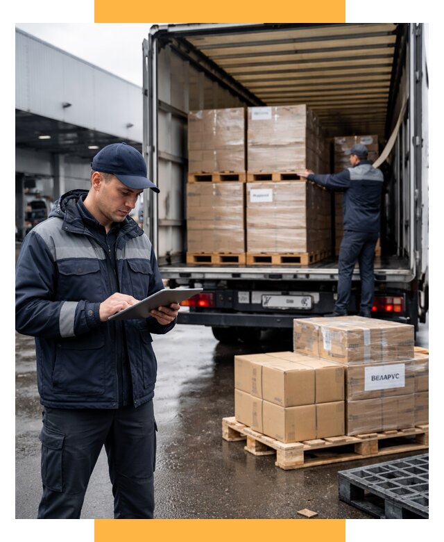 Доставка грузов из Беларуси от 15215 р. логистика СетСервис-Мси