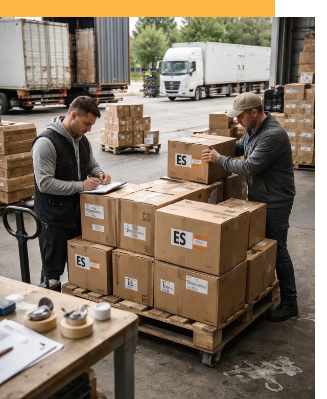 Доставка грузов в Испанию автотранспортом от 35501 руб