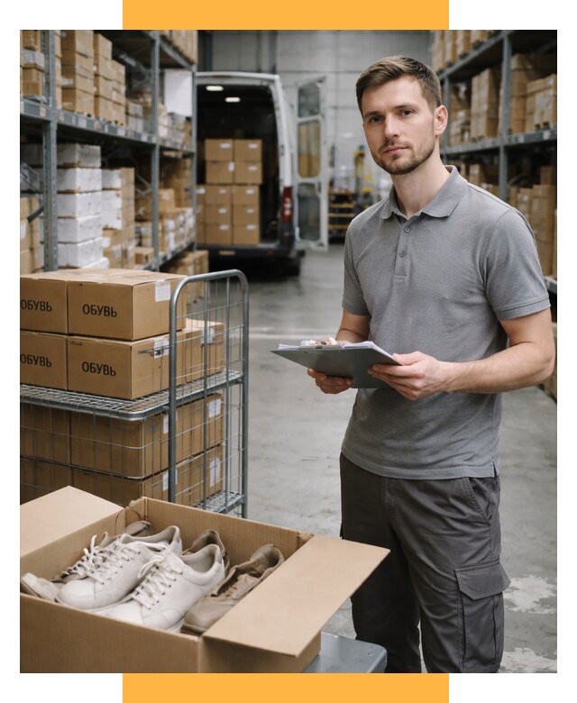 Доставка обуви из Китая и Турции от 4564 р. СетСервис-Мси