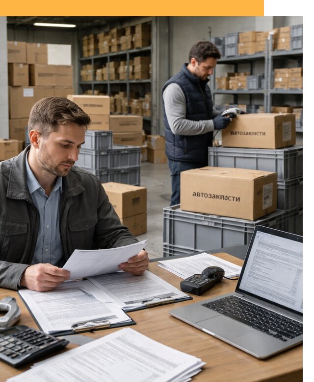 Таможенное оформление автозапчастей по выгодным тарифам от 8622